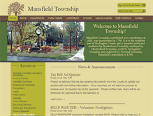Tablet Screenshot of mansfieldtwp-nj.com